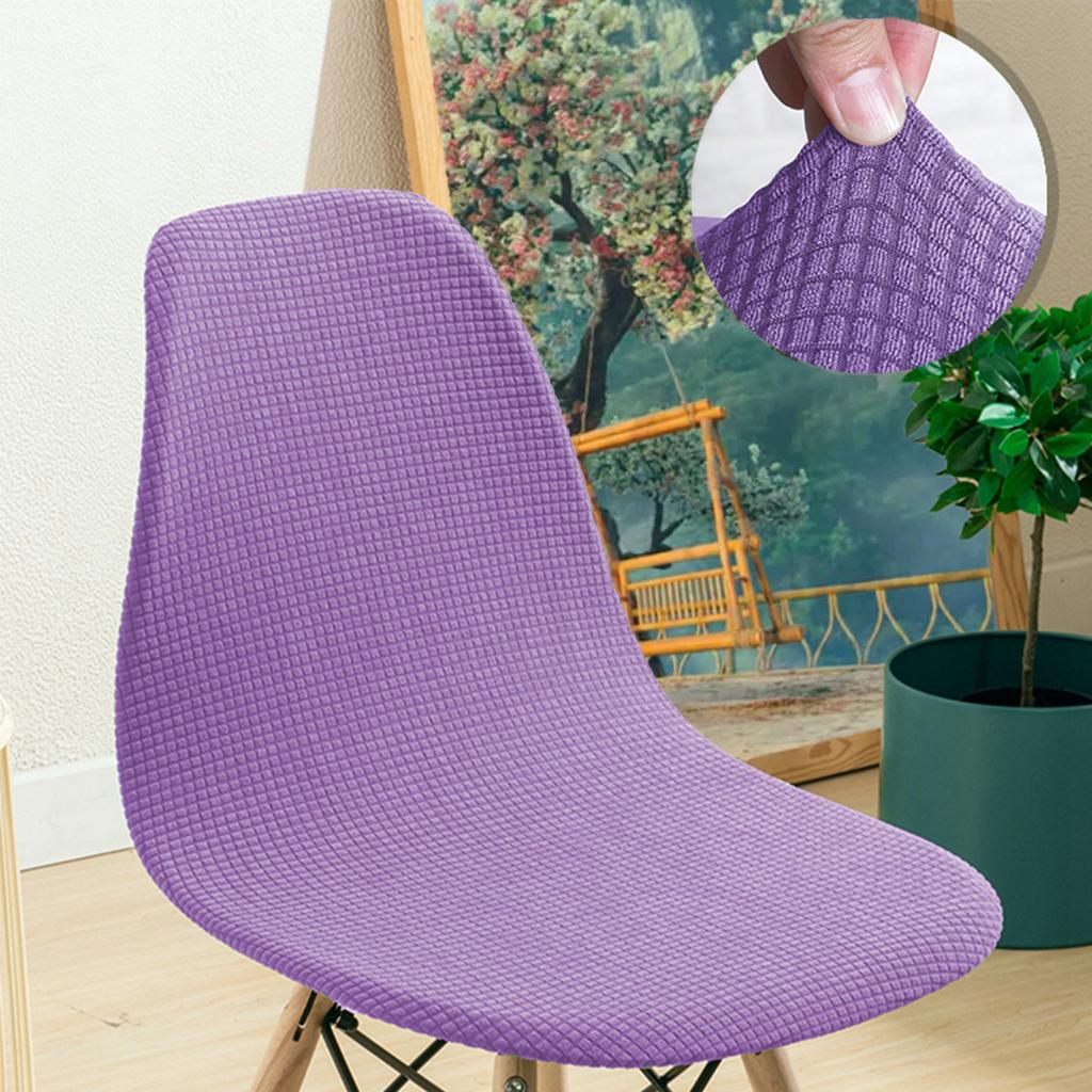 Eames Chair Cover Waffle Knit Minimalist Dining Office Chair Slipcover Non-Slip Seat Covers Universal Fit