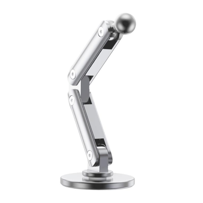 Multifunctional 17mm Ball Base Aluminum Alloy Adhesive Mount Support Suitable for Car Phone Holders & Navigation Systems