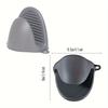 2PCS Oven Mitts, Silicone Pot Holders Heat Resistant, Mini Oven Gloves for Kitchen, Thickened Silicone Hot Pads for Cooking