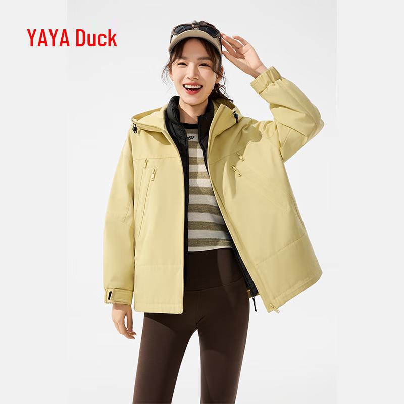 Women s 3-in-1 Casual Duck Down Jacket L (165)