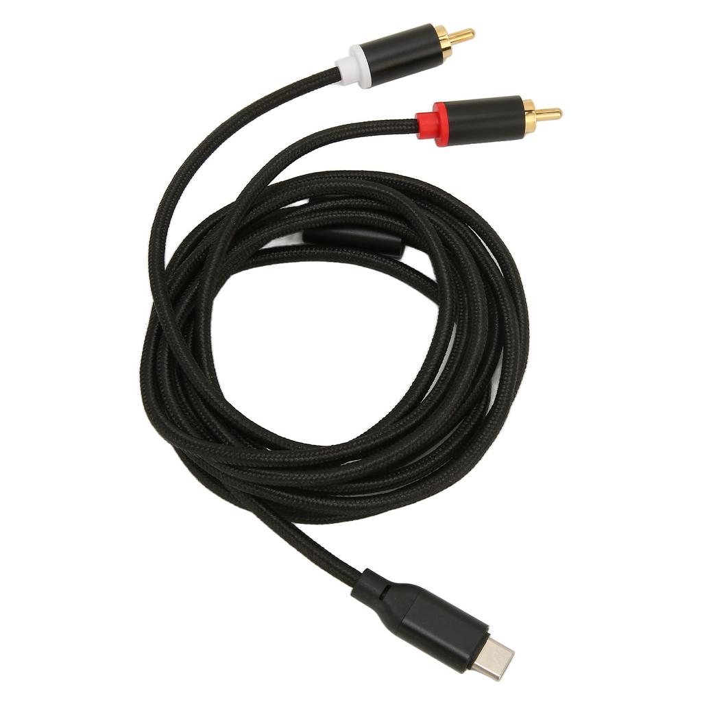 Type C To 2RCA Male Cable HiFi Stereo Gold Plated Sound Adapter Cord for Phone Tablet Car Radio