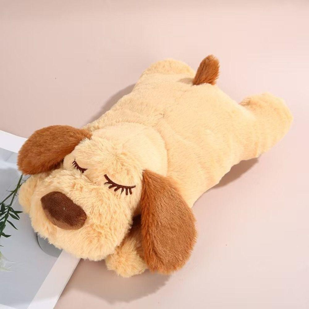 Anxiety Relief Lying Dog Fidget Toy Behavioral Training Puppy Plush Doll Room Decor