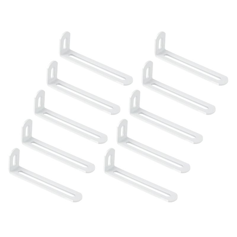 Iron Corner Brackets Set With Double Grooves Wall Mounting Brackets for Secure Wall Mounting and Home Improvement