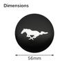 xubal5 For Ford Mustang Shelby GT Fender Zapatillas Miniatura Gt 2015 2012 4Pcs 56mm Car Wheel Center Cover Stickers Hub Cap Auto Badge