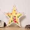 Festive Glowing Santa Star Ornament for Coffee Shop & Bar Decor