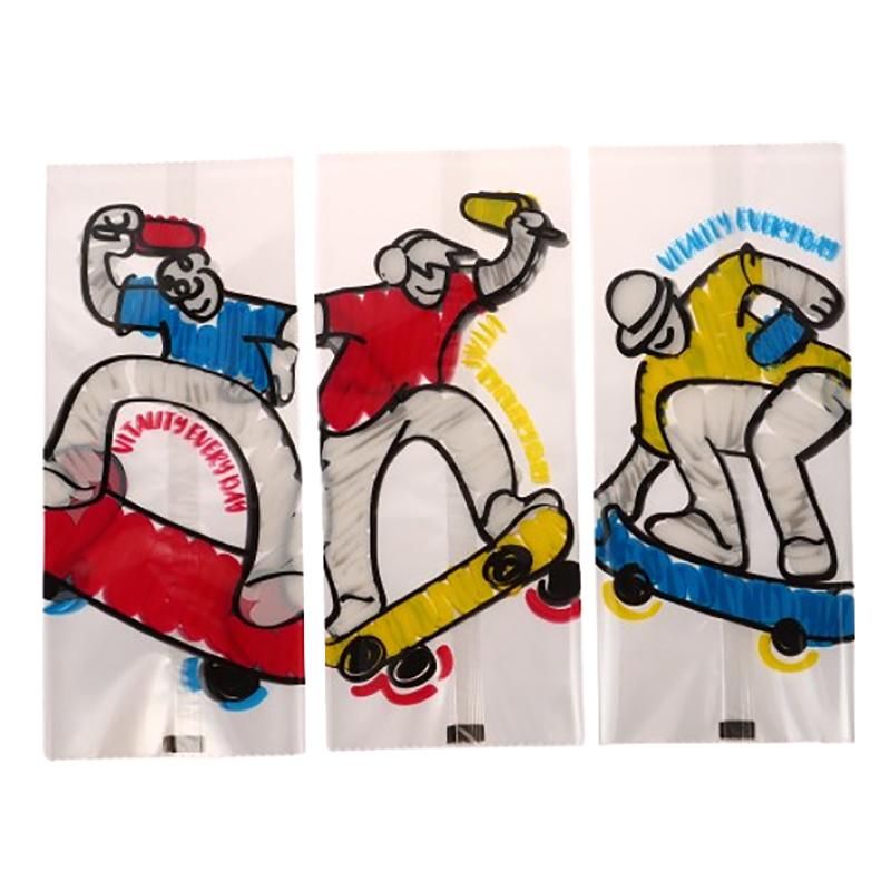 100Pcs Plastic Machine Sealing Ice Cream Bag Disposable Fridge Frozen Ice Cream Wrappers Diy Homemade Popsicle Packaging Bags