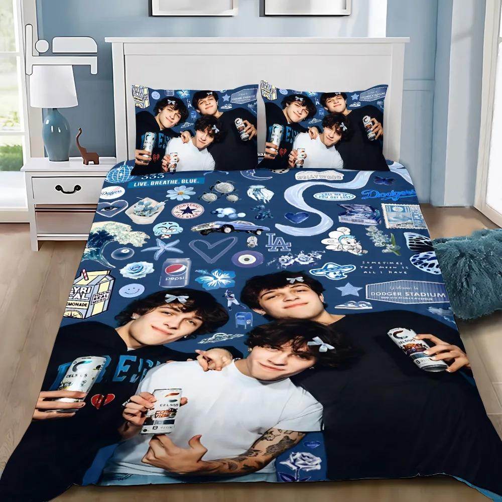 

Пододеяльник и наволочки для тройняшек Стурниоло, комплект постельного белья, украшение для спальни для взрослых, для мальчика, для девочки, детский подарок, одинарный, двуспальный, большой размер 100x135cm