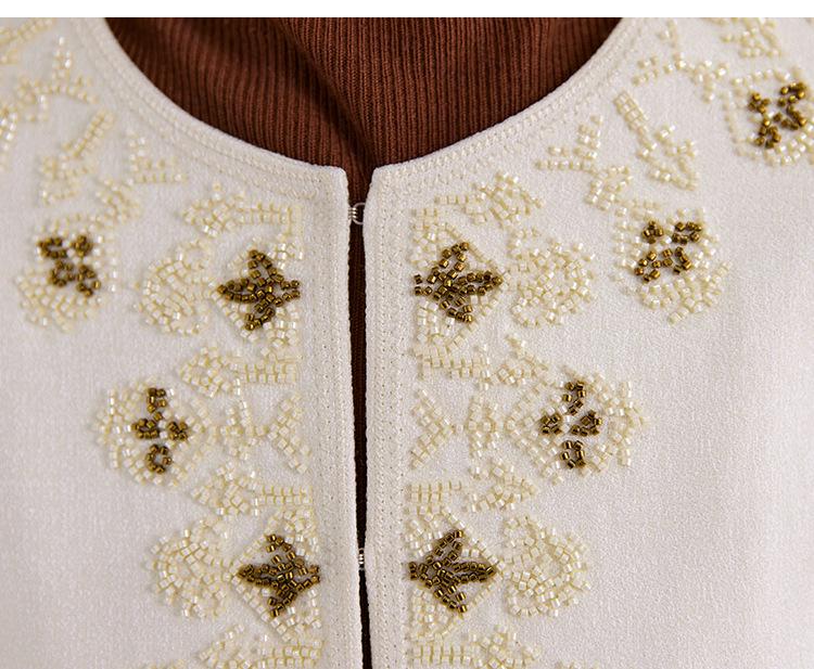 Vielseitiger Woll-Cardigan-Mantel - Herbst-/Winter-Design, Pendler-Stil, Langarm-Oberteil