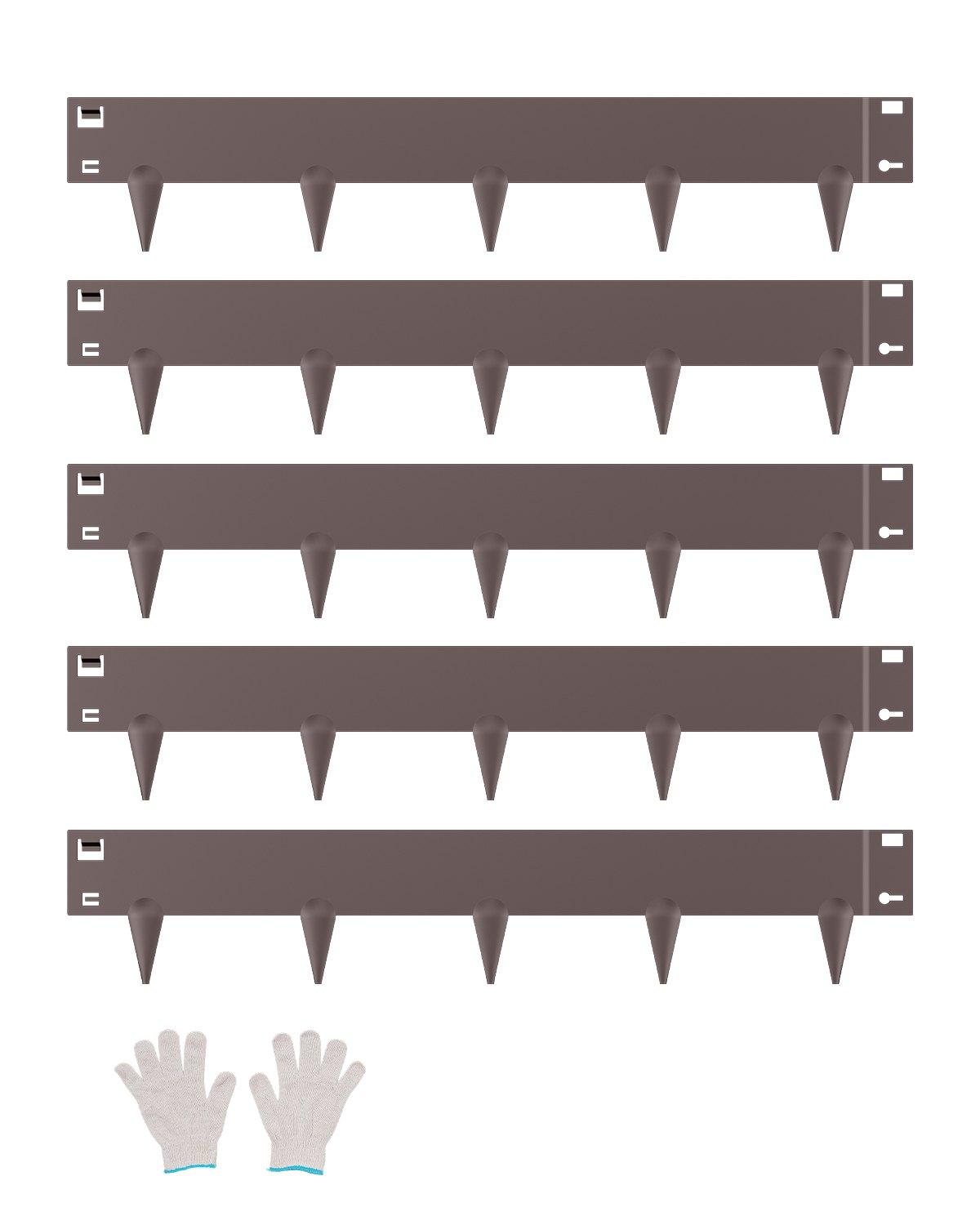VEVOR Steel Landscape Edging, 5 Packs