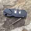 Multi Tool Knife Sharpener With Tungsten Steel Rod For Outdoor Camping And Hiking