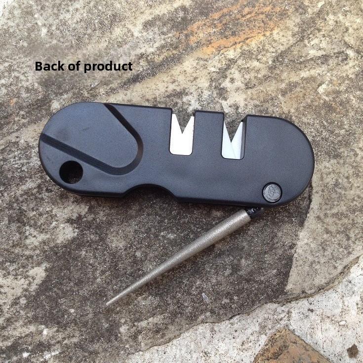 Multi Tool Knife Sharpener With Tungsten Steel Rod For Outdoor Camping And Hiking