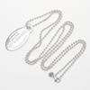 TIFFANY&Co. Return to TIFFANY & Co. oval tag Necklace Silver925 26.1g Women Used