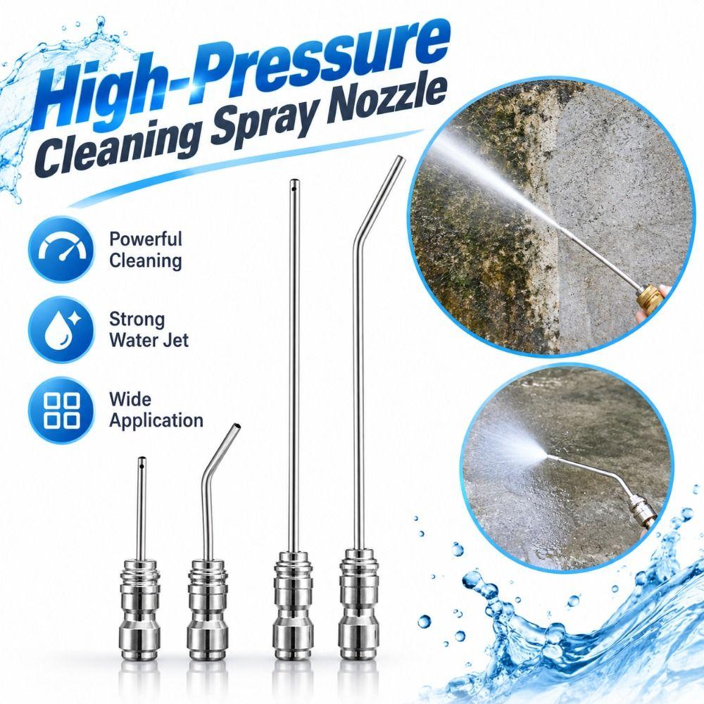 Stainless Steel High-Pressure Cleaning Spray Nozzle Jet Spray Nozzle Air Conditioner Cleaning