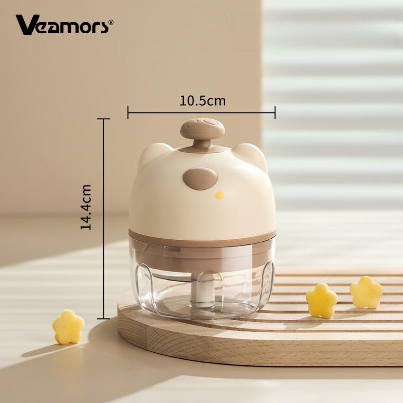 Tocător electric de usturoi Mini robot de bucătărie din sticlă Multifuncțional Pasator de bucătărie pentru usturoi, ardei iute, mâncare pentru bebeluși, blender de fructe
