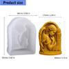Angel Tower Shape Silicone Candle Molds Easy Demod Temperature Resistant For Making Candle Soap Wedding Decoration