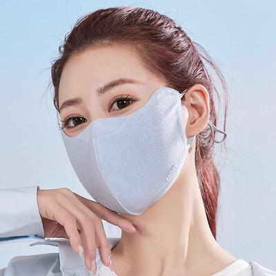 Breathable Cotton Sun Protection Ice Comfort Mask - 3D Outdoor Dustproof with Eye Corner Protection