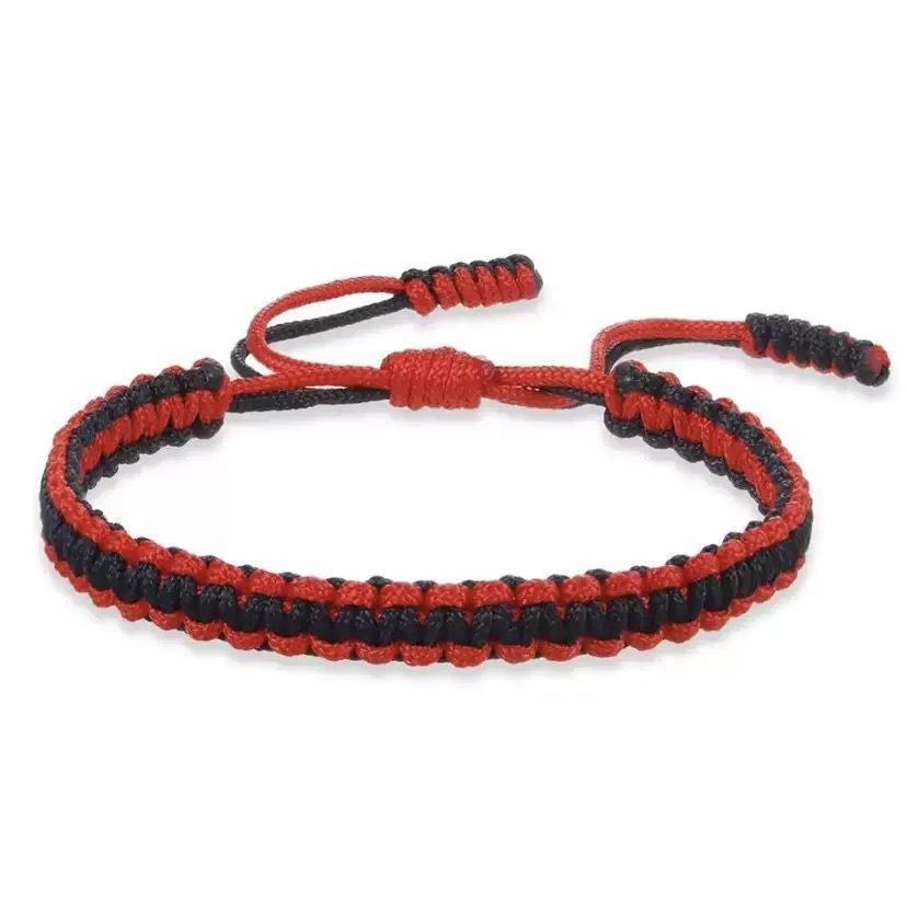 

Handmade Braid String Bracelets For Women Red Black Woven Rope Adjustable Knots Bracelet Men Wrist Strap Friendship Jewelry