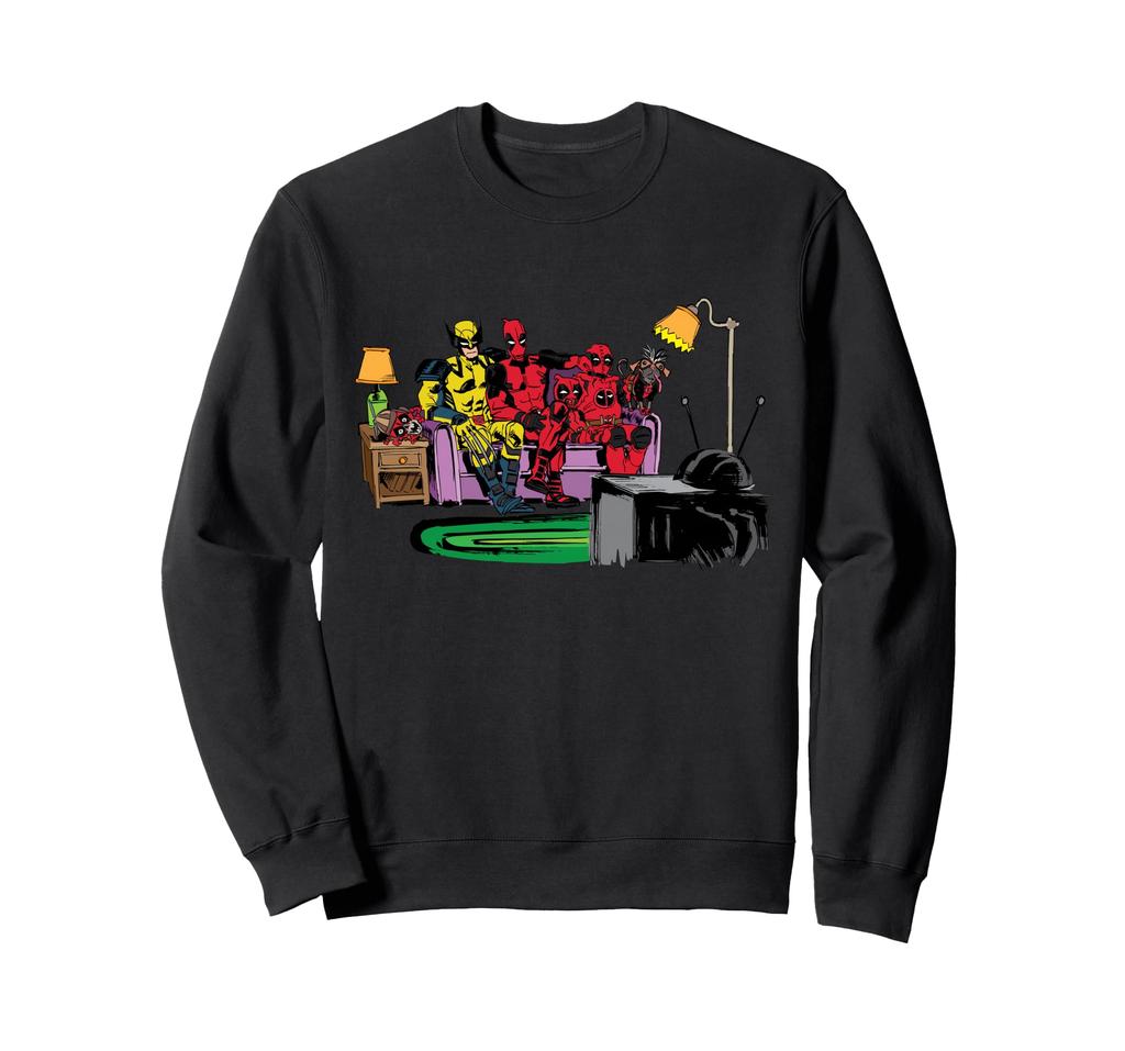 Mikina Marvel Deadpool & Wolverine Simpsons Couch Gag Homage
