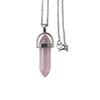 Colorful Crystal Hexagonal Necklace: Meditation Gem & Dowsing Pendulum Pendant