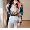 European and American Popular Fashion Temperament Printing Comfortable and Versatile Loose Long-sleeved Women's Shirt