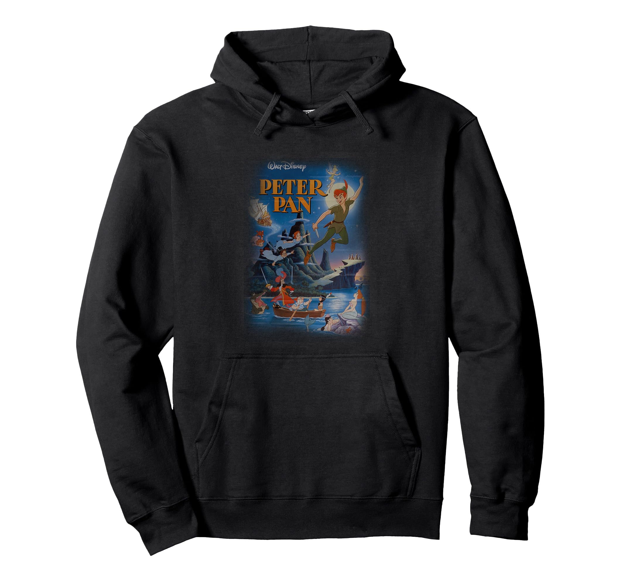 

Disney Peter Pan Main Character Neverland Vintage Poster Hoodie