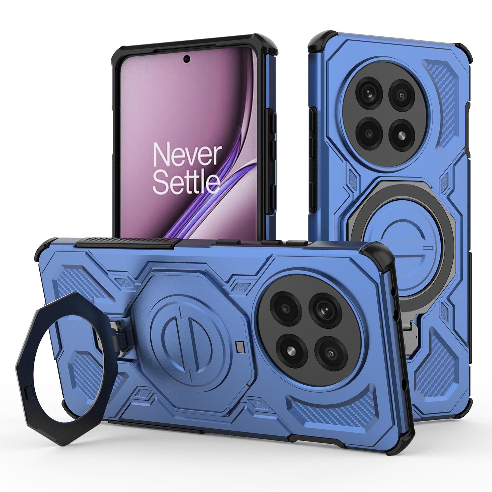 

Magnetic Phone Case For OnePlus Ace 5 Pro 5G/Ace 5 5G/13R 5G Rotating Metal Kickstand PC+TPU Back Cover Dark Blue