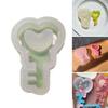 Resin Shaker Mold DIY Cute Heart Quicksand Resin Casting Epoxy Mold Jewelry Shaker Silicone Mold for Pendant-Decor Craft