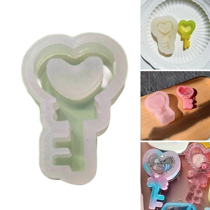 Resin Shaker Mold DIY Cute Heart Quicksand Resin Casting Epoxy Mold Jewelry Shaker Silicone Mold for Pendant-Decor Craft