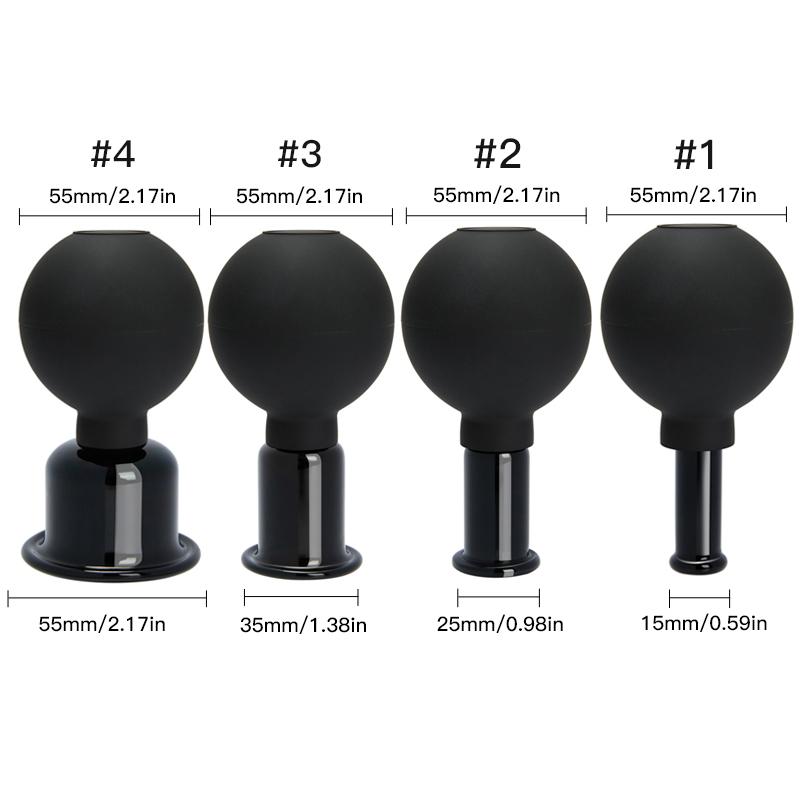 New Rubber Vacuum Cupping Massage for Body Anti Cellulite Cans Vacuum Jar Medical Chineses Therapy Cupping Health Care Tool 1PC