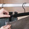Hosenbügel mit Clips, Rockbügel, 360° drehbare Haken, platzsparende Kleiderbügel für Hosen, Röcke, Kleidung, Jeans