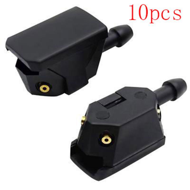 

10 Pcs Universal Car Front Hood Windshield Wiper Nozzle Windscreen Washer Blade Water Spray Jets чорний