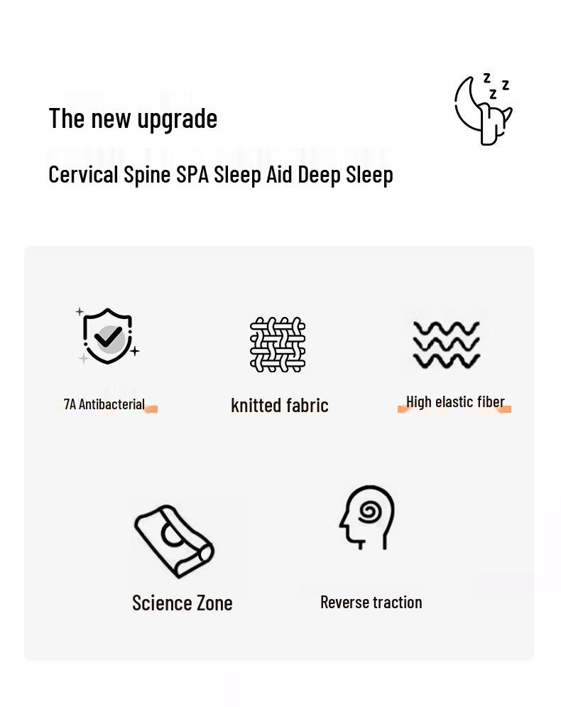 7A Antibacterial Anti-Slip Neck Protection Pillow Core - Sleep Aid for Students and Adults, Home Use, Non-Deforming, Pair Pack