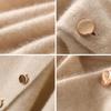 Winter Shawl Solid Color Buttons Closure Autumn Winter Shawl Tops Solid Color Soft Cozy Thickened Women Shawl