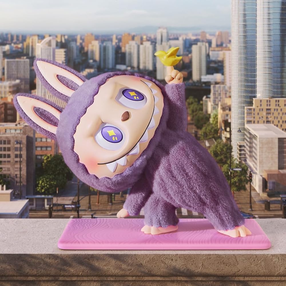 Pop Mart The Monsters Lazy Yoga Series Assorted Box 10 Pieces Vinyl Figures Collectible Toys