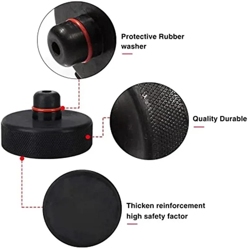 Tesla modelY Car Lift Jack Stand Almofadas de borracha pretas Borracha Slotted Floor Jack Pad Quadro Adaptador de trilho Universal