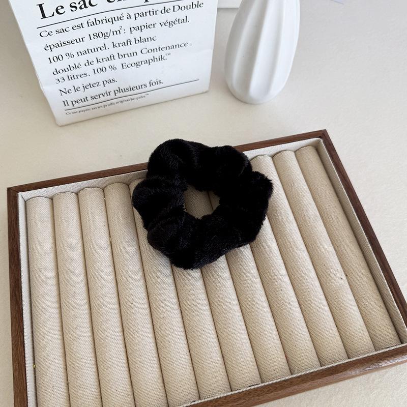 Herbst/Winter Plüsch Haargummis - Groß Süße Milchtee Farbe für Frauen