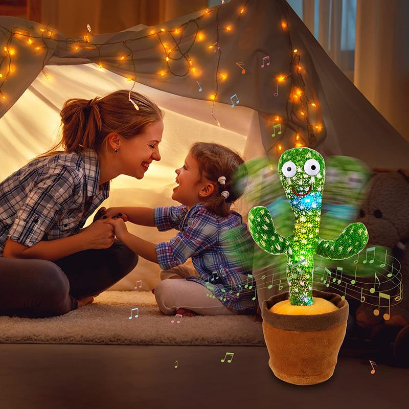 Dansende Cactus 120 Liedjes Speaker Praten Usb Batterij Stem Herhalen Pluche Cactus Danser Speelgoed Praten Pluche Beest Knuffels Voor Kinderen Cadeau