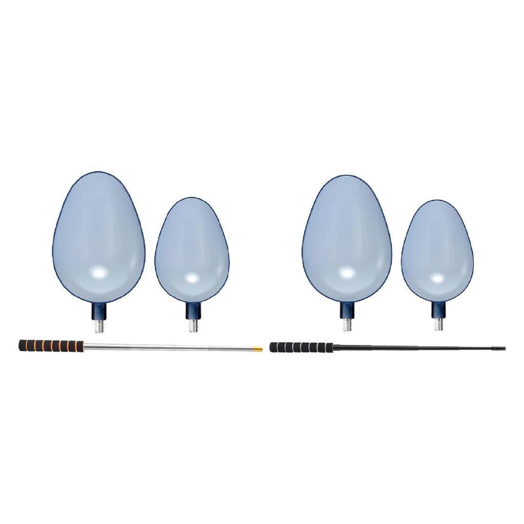 2Pcs Fishing Baits Casting Spoons AntiSlip Throwing Spoons Fishing Lure Feeder Spoons for Baiting Seawater Fisherman Enthusiasts