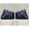 2 Bag SET Royal Enfield Leather Saddle Pannier Bags Black 2 Bags