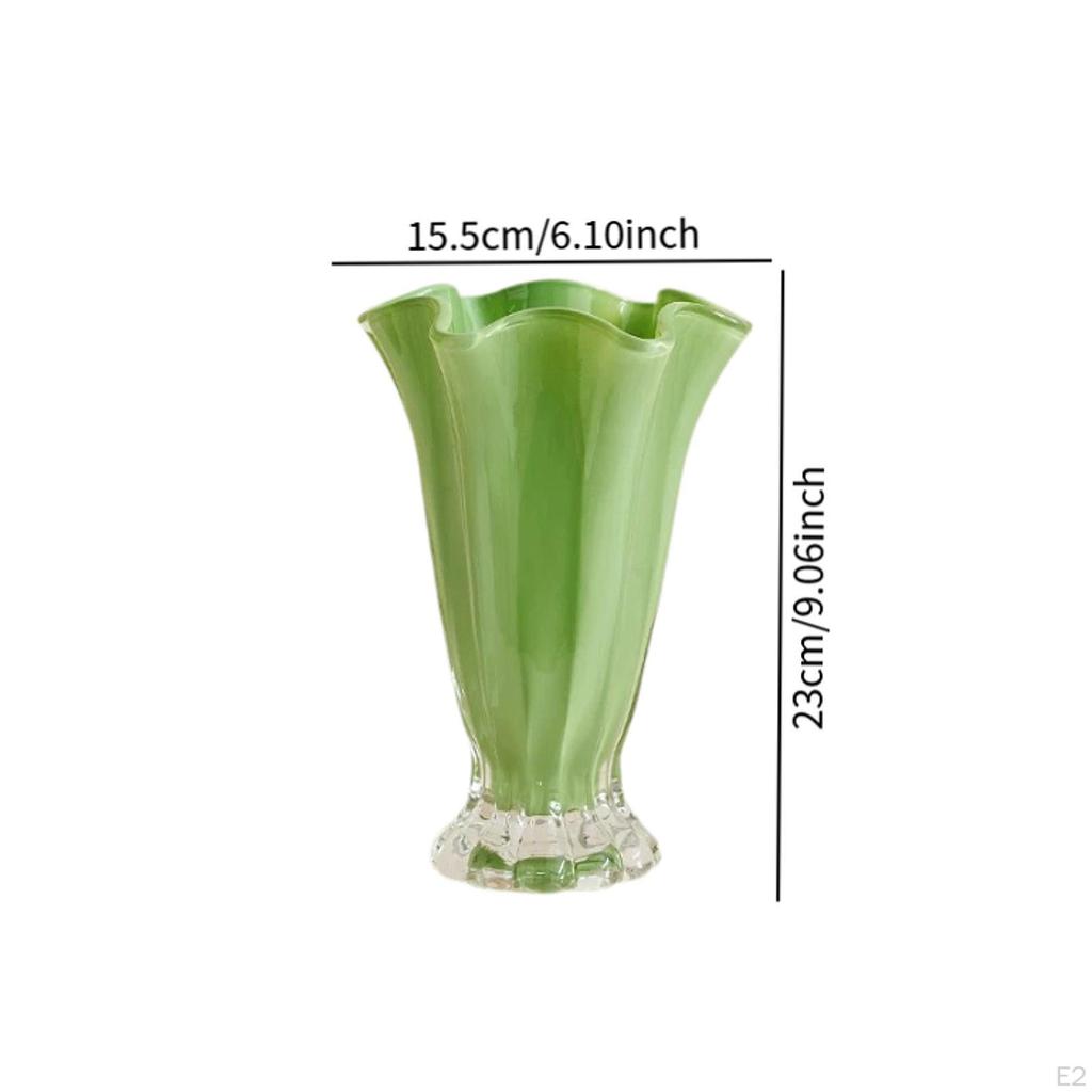 Vase Desktop Ornament Decor Flower Holder Simple Figurine Pot Flowerpot for Restaurant Living