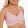 Female Amazon jacquard without steel ring anti-sagging breast bra comfortable large size underwear upper support