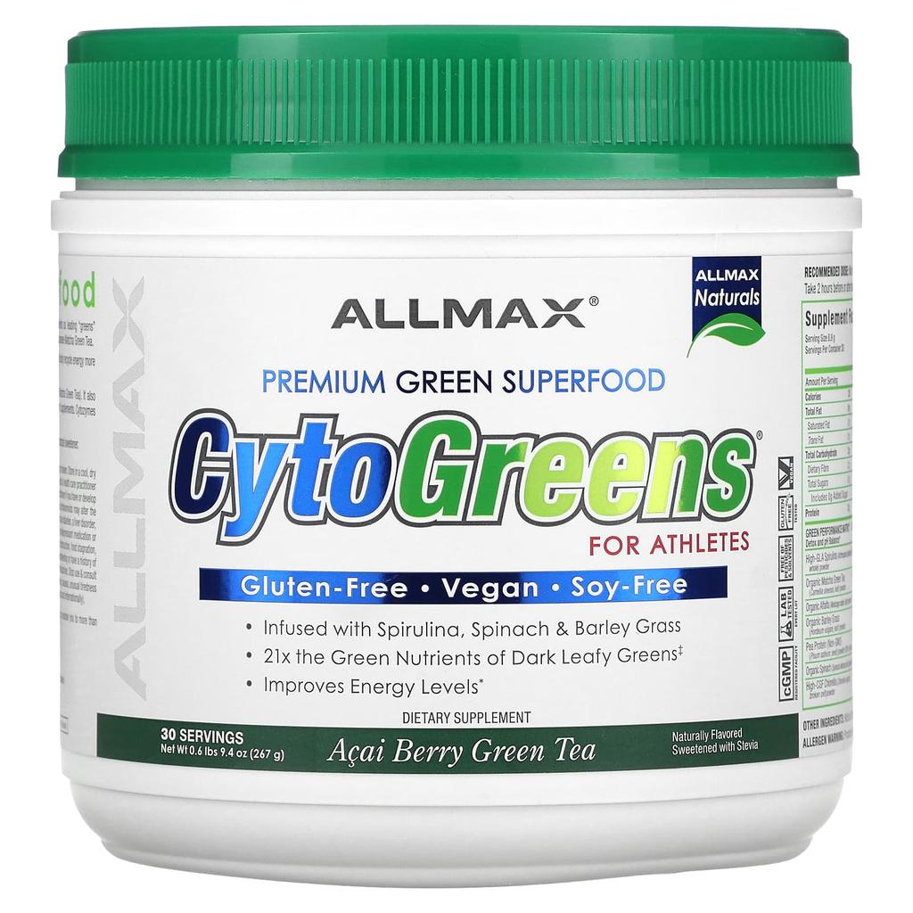 Cytogreens, Athletes, Acai Berry Green Tea, 267G (0.6Lb)