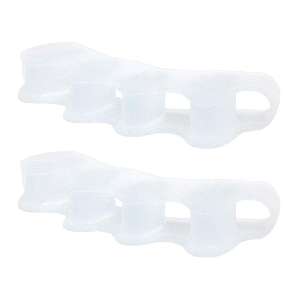 1 Pair 5 Hole Correct Toes Spacers Foot Corrector Big Toe Separators Reusable All Shoe Divider for Women Men Elderly Gym Yoga