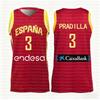 España Llegadas País Camisetas de Baloncesto Local Visitante Casual Deportiva Camiseta con Estampado 3D Americana