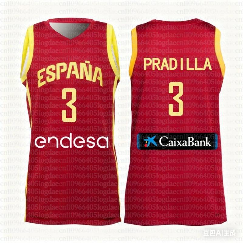 España Llegadas País Camisetas de Baloncesto Local Visitante Casual Deportiva Camiseta con Estampado 3D Americana