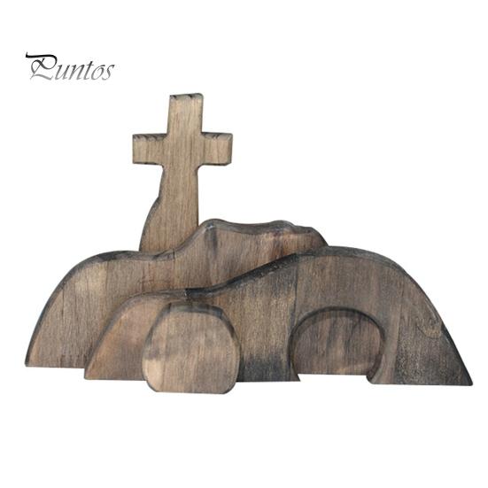 

Деревянное пасхальное украшение, сцена воскресения Иисуса, фигурка, отдельно стоящая, настольный декор для пасхальной вечеринки, христианское домашнее украшение 1 Set