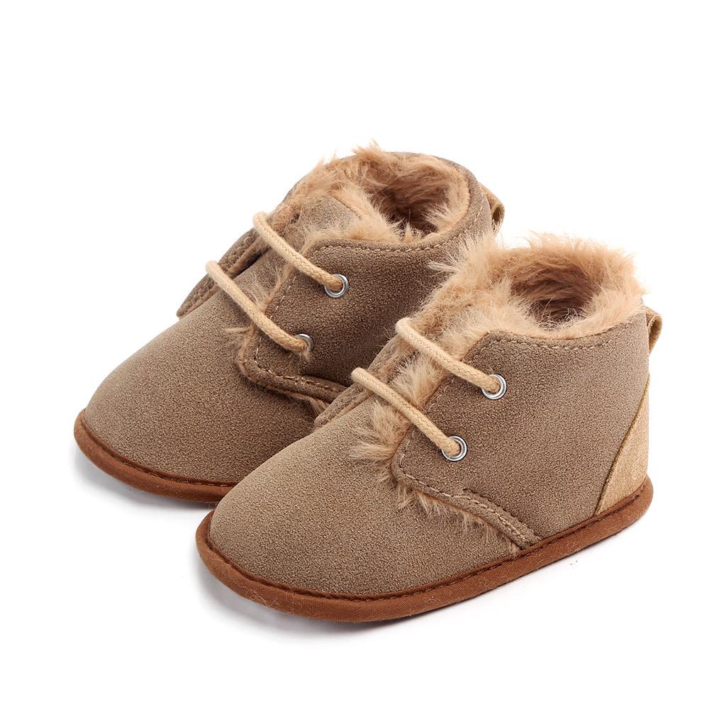 New Winter Newborn Baby Boots Keep Warm Cotton Shoes First Walkers Baby Boys Girls Infant Toddler Anti-Slip Soft Sole Boots
