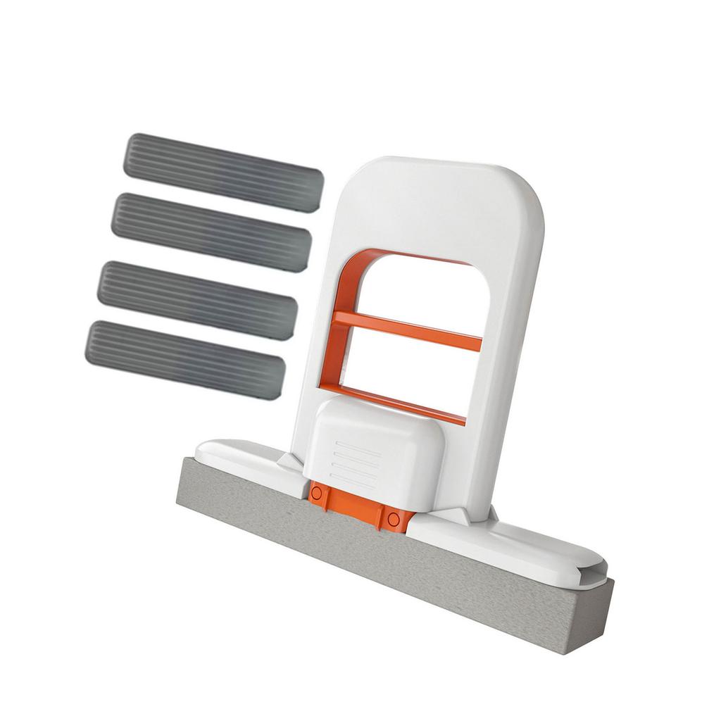 Mini Faltbarer Mopp mit Saugfähigem Schwammkopf für Schnelle Reinigung Hands Free Design Kompakte Aufbewahrung Heim-Büro-Gebrauch