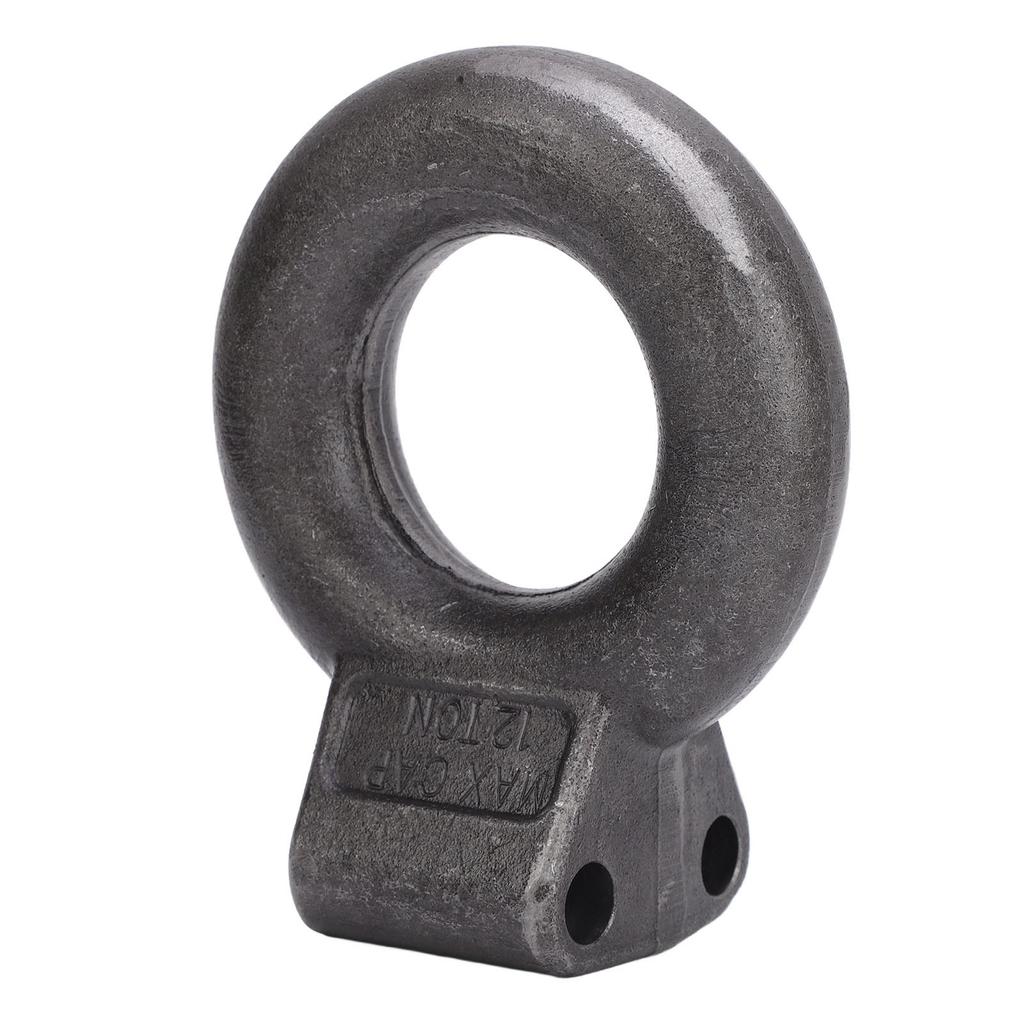 Tow Eye 3in Inner Diameter 12 Ton 25000lb MGTW Towing Eye Pintle Hitch Lunette Ring for Caravan Trailer Construction