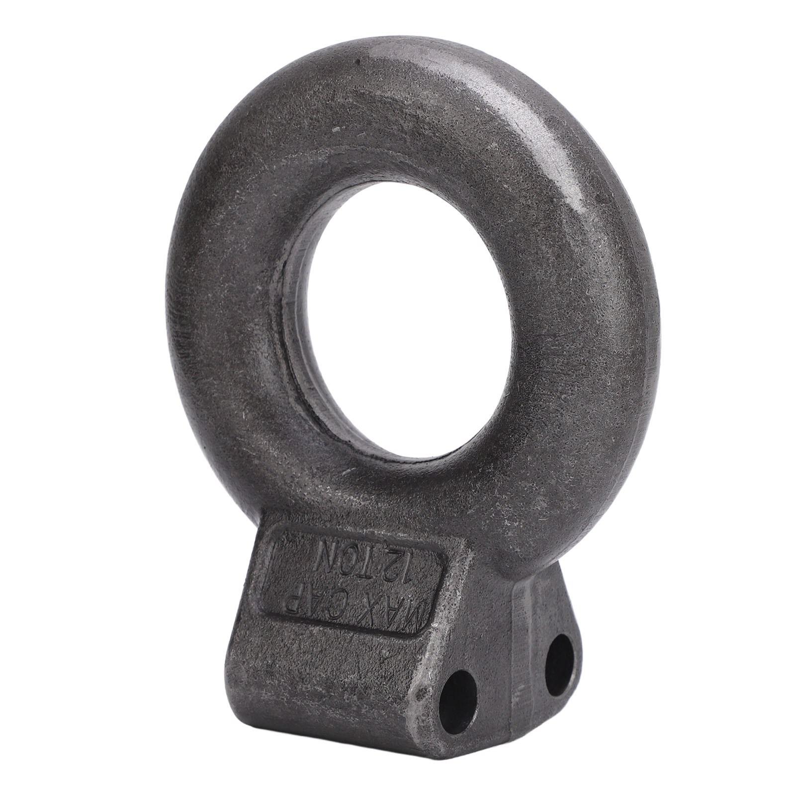 Tow Eye 3in Inner Diameter 12 Ton 25000lb MGTW Towing Eye Pintle Hitch Lunette Ring for Caravan Trailer Construction